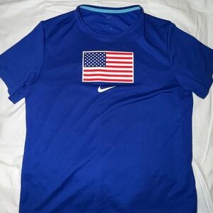 Nike Dri-FIT Blue Athletic Shirt